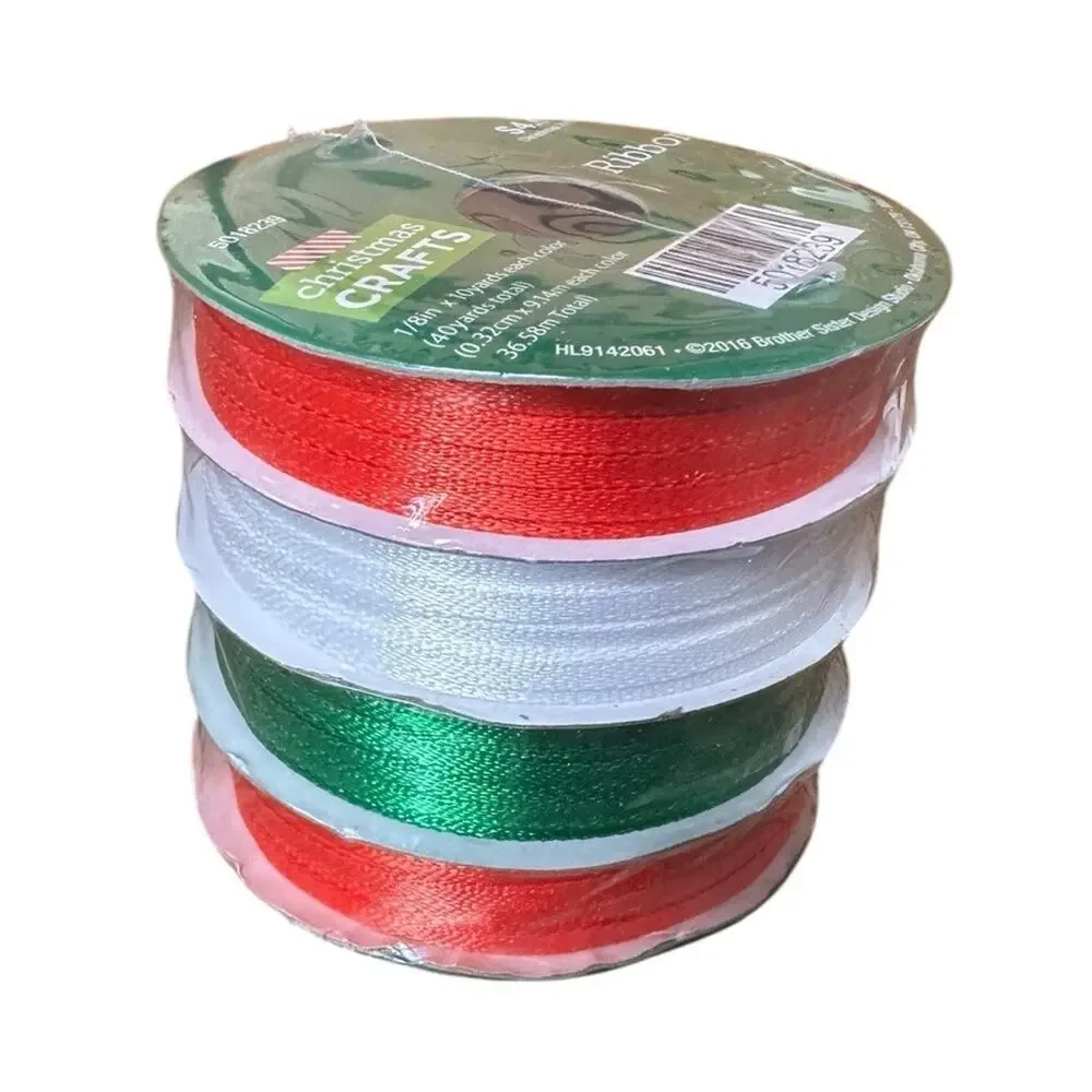 Christmas Ribbon Lot of Thin 1/8